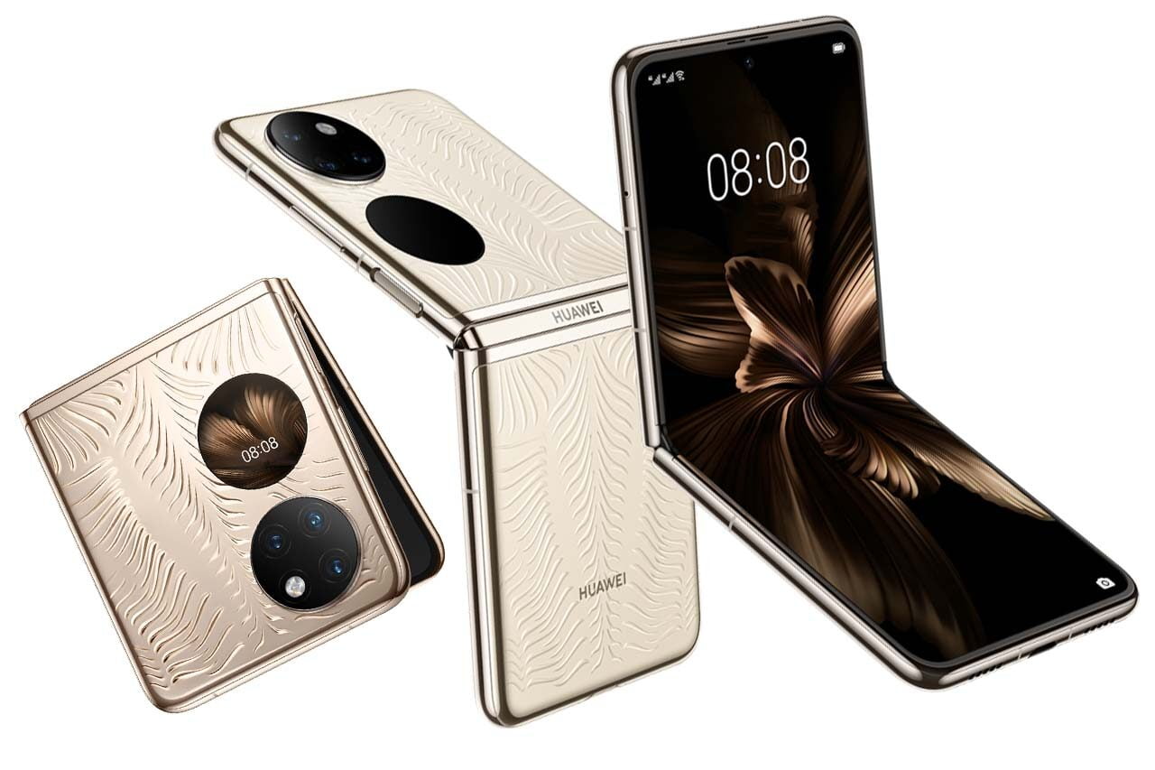 新品未使用】HUAWEI P50 Pocket 報じ 芸術定制版 512GB 盛光金
