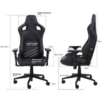 ARMORIG EVO PRO Series, Premium PU Leather + Fabric - Black