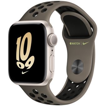 Apple Watch SE 2022 (44mm, GPS) - Starlight Aluminum Case with Nike Sport Band