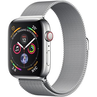 Apple Watch Series 4 (GPS + Cellular) - 40mm, Stainless Steel Case w/Steel Woven Band
