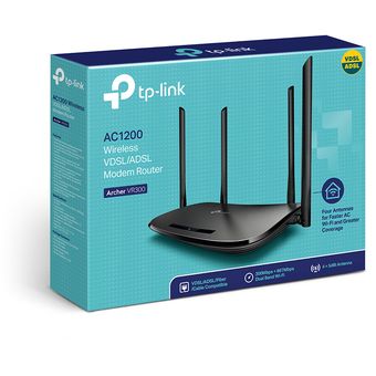 TP-Link Archer VR300 V1, AC1200 Wireless VDSL/ADSL Modem Router