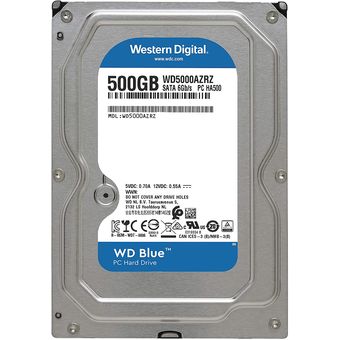 Western Digital WD Caviar Blue PC Desktop HDD, 500GB 5400RPM