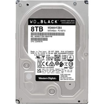 Western Digital WD_BLACK Desktop HDD, 8TB / 256MB Cache