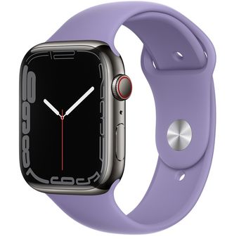 Apple Watch Series 7 (41mm, GPS + Cellular) - Stainless Steel Case with Sport Band 