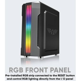 Armaggeddon Tron III ATX Gaming PC Case w/ Tempered Glass