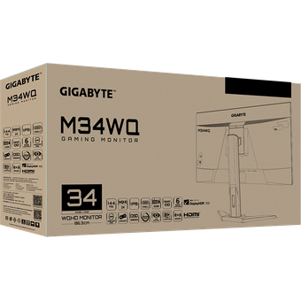 GIGABYTE M34WQ, 34" WQHD 144Hz Gaming Monitor