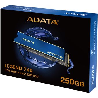 ADATA LEGEND 740 PCIe Gen3 x4 M.2 2280 SSD, 250GB