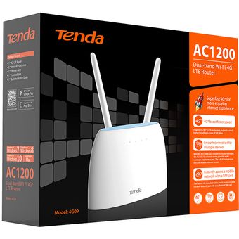 Tenda 4G09, AC1200 Dual-Band Wi-Fi 4G+ LTE Router