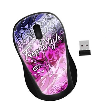 CLiPtec RZS866G Xilent Graffiti Silent Wireless Mouse