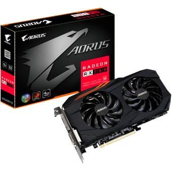 GIGABYTE AORUS Radeon RX580 4G (rev. 1.0/1.1) [GV-RX580AORUS-4GD]