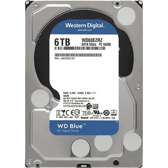Western Digital WD Caviar Blue PC Desktop HDD, 6TB 5400RPM