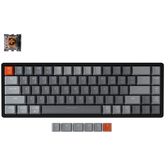 Keychron K6 Wireless Keyboard (RGB Backlight Aluminum, LK Optical/Hot-Swappable)