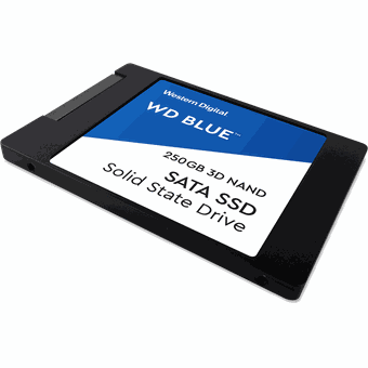 Western Digital WD Blue SATA SSD 2.5”/7mm cased, 250GB [WDS250G2B0A]