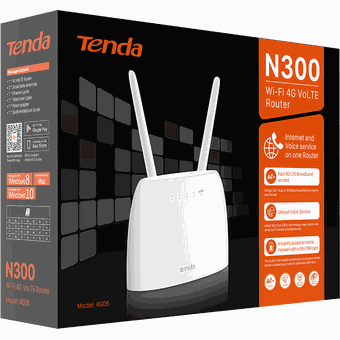 Tenda 4G06, N300 Wi-Fi 4G VoLTE Router