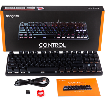 TECGEAR Control 87-Key Wireless Mechanical Keyboard