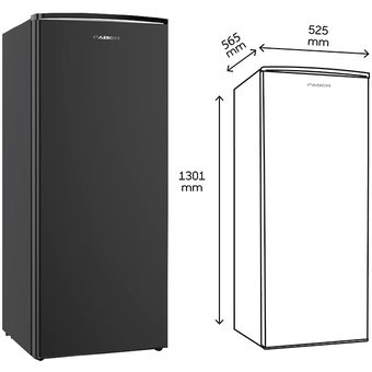 Faber 200L Single Door Refrigerator [LUSSO 221BK]