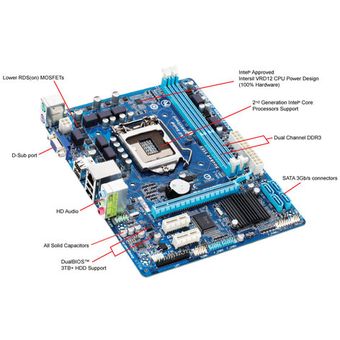GIGABYTE GA-H61M-DS2, mATX motherboard