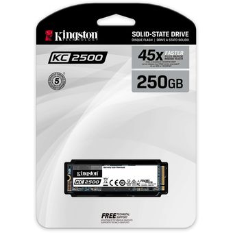 Kingston KC2500 NVMe PCIe SSD, 250GB [SKC2500M8/250G]