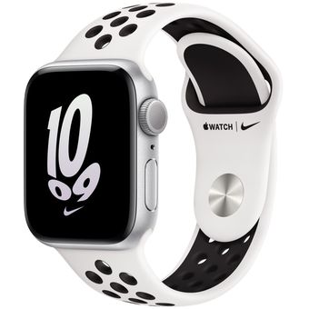 Apple Watch SE 2022 (44mm, GPS) - Silver Aluminum Case with Nike Sport Band
