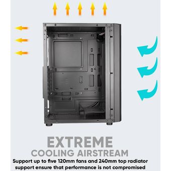 Armaggeddon Nimitz N3 Excellent ATX Gaming PC Case w/ RGB Effect