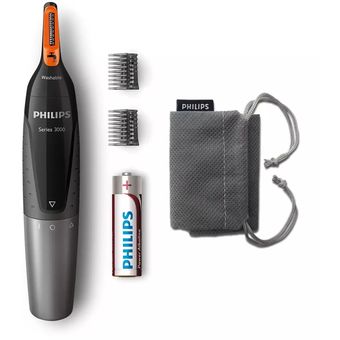 Philips Nose Trimmer Series 3000 Comfortable Nose, Ear & Eyebrow Trimmer [NT3160/10]