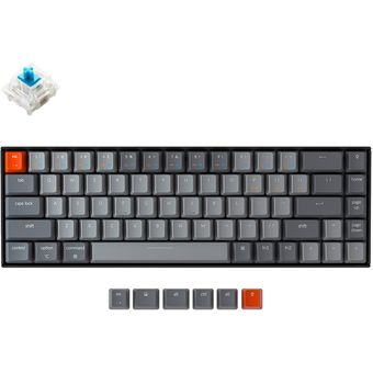 Keychron K6 Wireless Keyboard (RGB Backlight, LK Optical/Hot-Swappable)