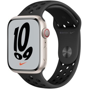 Apple Watch Series 7 (45mm, GPS + Cellular) - Aluminum Case with Nike Sport Band