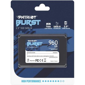Patriot BURST 2.5" SATA III SSD, 960GB
