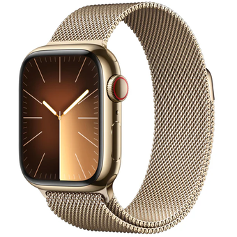 Apple Watch Series 9 (41mm, GPS) - Stainless Steel with Milanese Loop