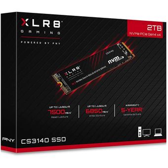 PNY XLR8 CS3140 M.2 NVMe SSD, 2TB