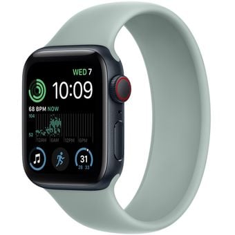 Apple Watch SE 2022 (44mm, GPS + Cellular) - Midnight Aluminum Case with Solo Loop