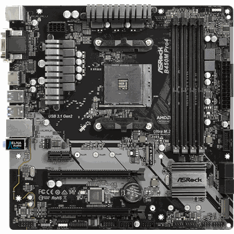 ASRock B450M Pro4, mATX motherboard