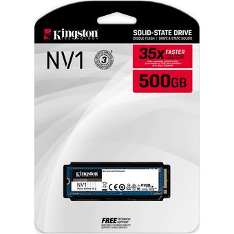 Kingston NV1 NVMe PCIe SSD, 500GB [SNVS/500G]
