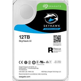 Seagate SkyHawk AI 3.5" Surveillance Hard Drive, 12TB [ST12000VE0008]