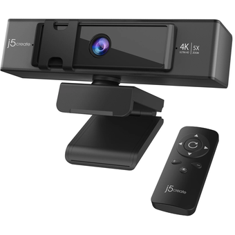 J5 USB 4K ULTRA HD Webcam with 5x Digital Zoom Remote Control