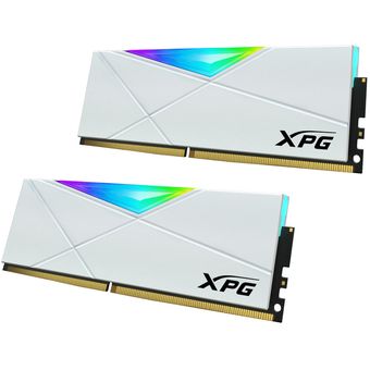 XPG SPECTRIX D50 RGB Desktop Memory: 16GB (2x8GB) DDR4 3600MHz, White
