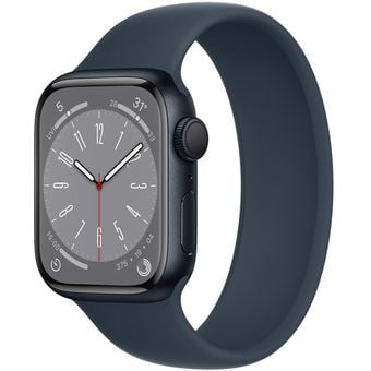 Apple Watch Series 8 (45mm, GPS) - Midnight Aluminum Case with Solo Loop