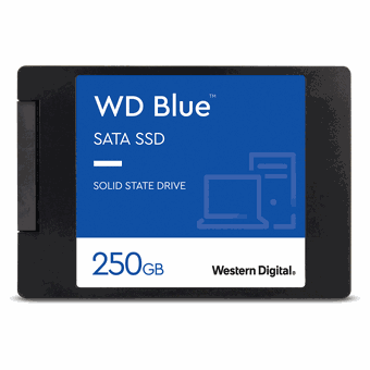 Western Digital WD Blue SATA SSD 2.5”/7mm cased, 250GB [WDS250G2B0A]