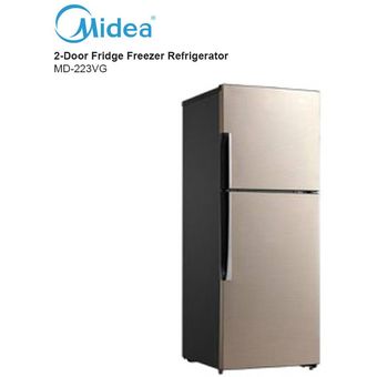 Midea 185L 2-Door Top Mount Freezer Fridge [MD-223VG]