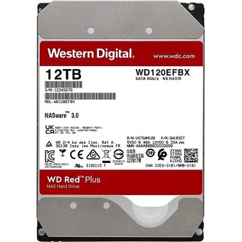 Western Digital WD Red Plus NAS Hard Drive 3.5", 12TB / 256MB Cache