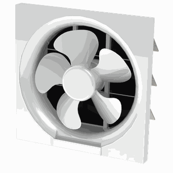 Eco Breeze 8" Wall Mounted Ventilation Fan [EB-08VF15]