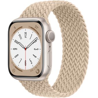 Apple Watch Series 8 (41mm, GPS) - Aluminum Case with Braided Solo Loop
