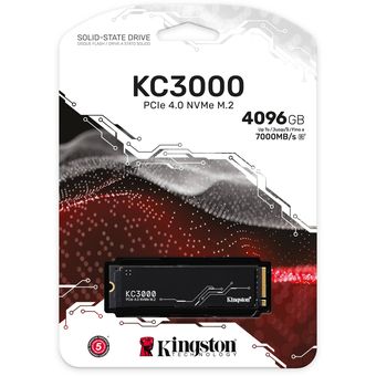 Kingston KC3000 PCIe 4.0 NVMe M.2 SSD, 4096GB [SKC3000D/4096G]