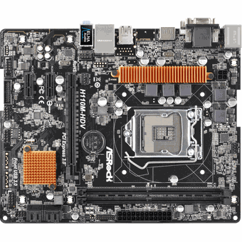 ASRock H110M-HDV, mATX motherboard