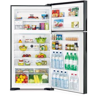 Hitachi 655L Super Big2, Top Mount Freezer Inverter Fridge [R-VG750PM-1 GBK]