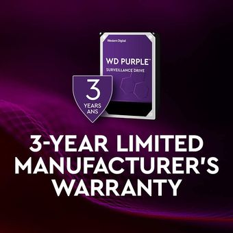 Western Digital WD Purple Surveillance HDD, 3TB / 64MB Cache