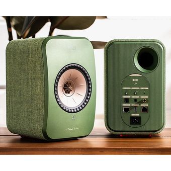 KEF LSX Wireless HiFi Speakers (Green)