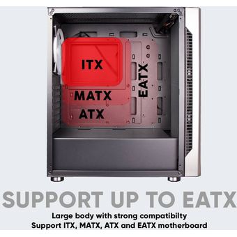 Armaggeddon AirStream R200 EATX See-thru Side Panel Gaming PC Case