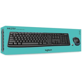 Logitech MK270r Reliable Wireless Keyboard Combo