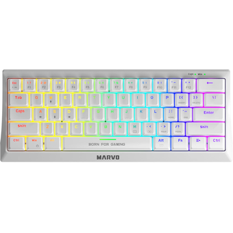 Marvo KG962WH | 61 Keys White Mechanical Gaming Keyboard